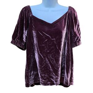 Velvet Burgundy Top glam night out coquette dinner dancing